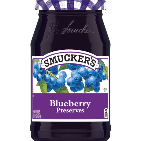 Smucker's® PRESERVES BLUEBERRY GLASS JAR