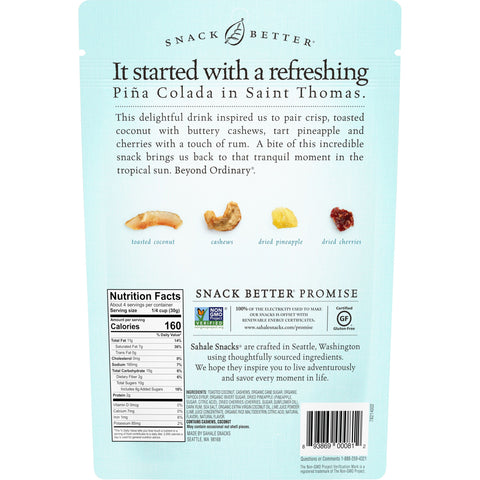 Sahale Snacks SNACK MIX PINEAPPLE/RUM/CASHEW/COCONUT