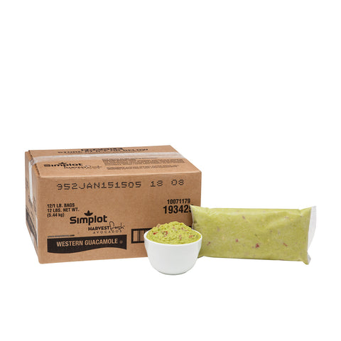 Simplot Western Style Guacamole, 1 Pound -- 12 per case.