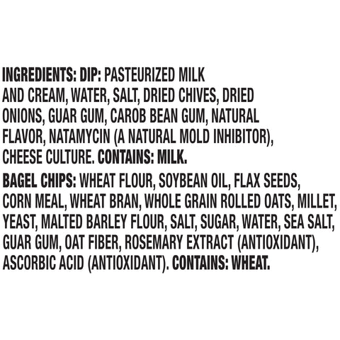 Philadelphia BAGEL CHIP W/ DIP CREAM CHEESE CHIVE ONION