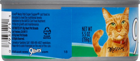 9 Lives Super Supper Ground Entree for Cat, 5.5 Ounce -- 24 per case.