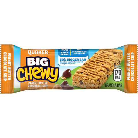 Quaker Chewy QUAKER CHEWY P/B C/CHIP GRAN BAR 10 CT