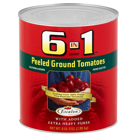6 in 1 Peeled Ground Tomato Extra Heavy Puree, 102 Ounce -- 6 per case