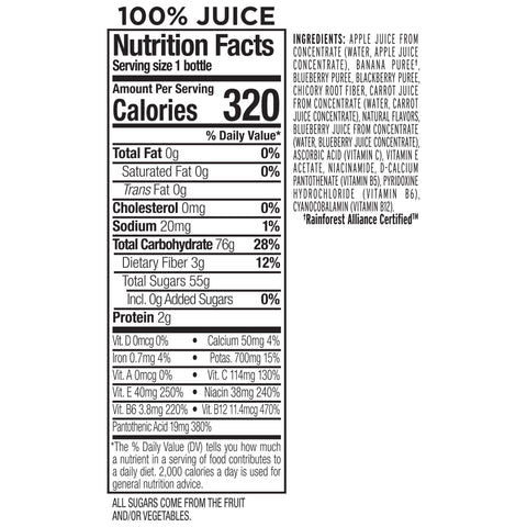 Naked Juice JUICE BLUE MACHINE 100% REFRIGERATED PLASTIC BOTTLE