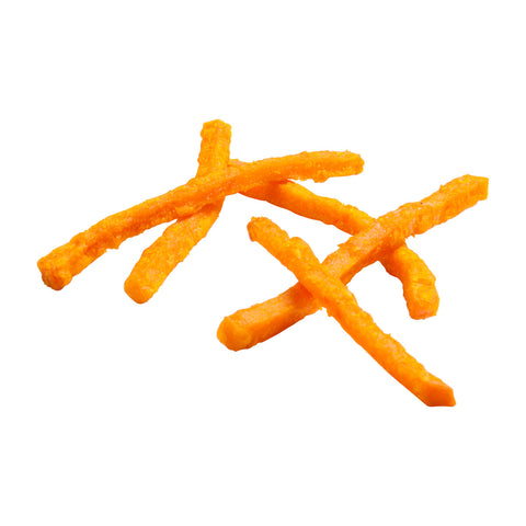 Simplot Sweet 3/16 Julienne Cut Sweet Potato Fries, 2.5 Pound -- 6 per case.