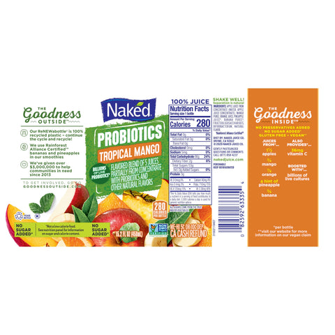 Naked Juice DRINK NAKED JUICE TROPICAL PROBIOTICS