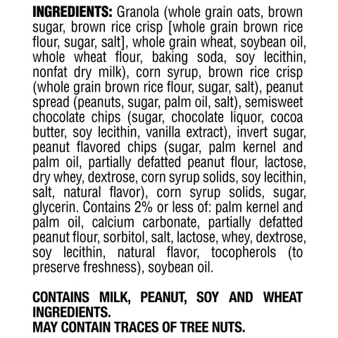 Quaker Chewy GRANOLA BAR BIG CHEWY PNB CHOCOCLATE CHIP