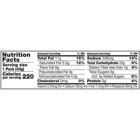 Lance CRACKER CHEESE PEANUT BUTTER SANDWICH 6-CT