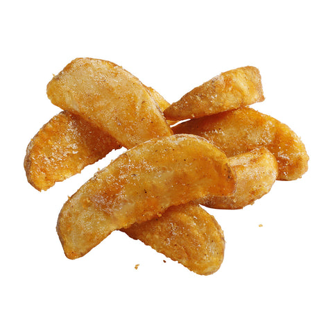 Simplot Seasonedcrisp Savory Batter 10 Cut Wedge French Fry, 5 Pound -- 6 per case.