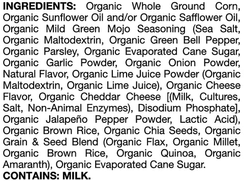 Late July Snacks TORTILLA CHIP MULTI-GRAIN GREEN MOJO