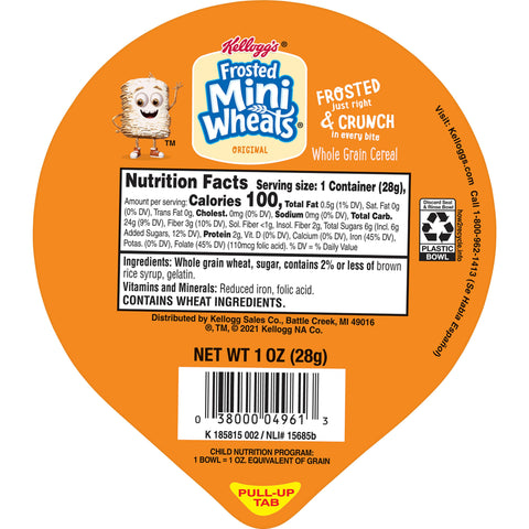 Cereal Frosted Mini-wheats® Bite Size Bowl Pack