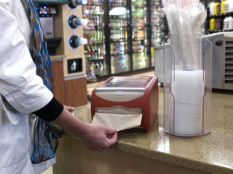 Tork Universal Xpressnap Recycled Fiber Natural 1 Ply Interfold Dispenser Napkin, 8.5 x 13 x 1.9291 inch -- 6000 per case