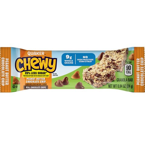 Quaker® GRANOLA BAR REDUCED SUGAR PNB CHOCOLATE CHIP