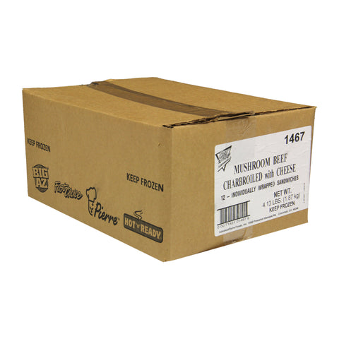 Fast Choice® SANDWICH MUSHROOM BEEF CHARBROIL W/ CHEESE IW 10000001467