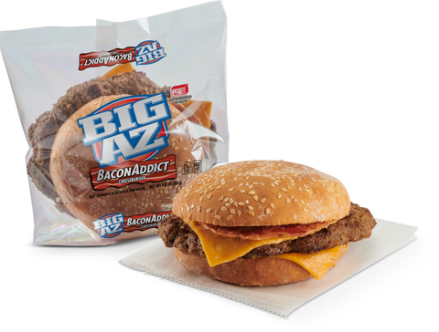 Big Az Baconaddict Cheeseburger, 9.35 Ounce -- 10 per case.