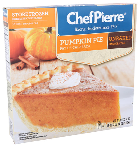 Chef Pierre PIE PUMPKIN UNBAKED 10