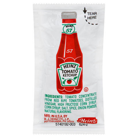 Heinz Ketchup Single Serve 1000 Case 9 Gram