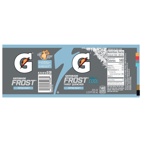 Gatorade DRINK FROST RIPTIDE RUSH WIDEMOUTH PLASTIC BOTTLE
