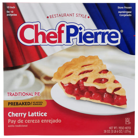 Chef Pierre PIE FRUIT CHERRY LATTICE CRUST PRE-BAKED 10