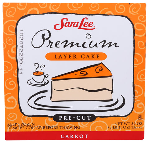 Sara Lee Frozen CAKE LAYER CARROT BUTTER CREAM PRE-CUT ROUND 9