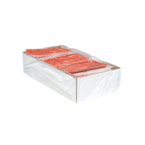 Sysco Classic BEEF PHILLY SIRLOIN FLAT STEAK THINLY SLICED MARINATED 5 OZ 10000050501