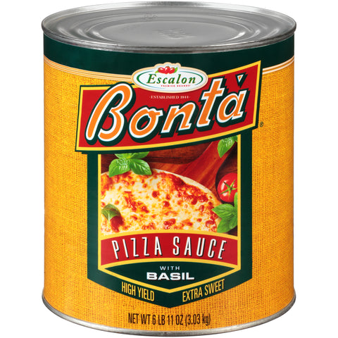 Bonta Fancy Pizza Sauce/Basil, 107 Ounce -- 6 per case.