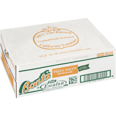 Bonta Fancy Pizza Sauce/Basil, 107 Ounce -- 6 per case.