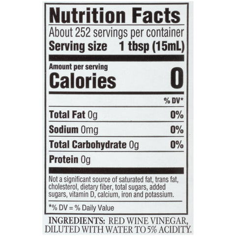 Heinz® VINEGAR RED WINE PLASTIC 008340/78000924