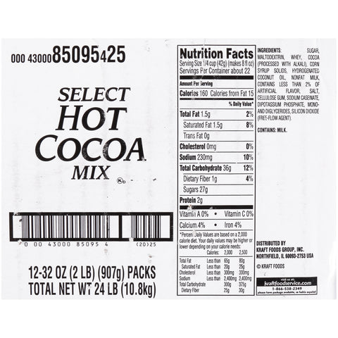 Baker's HOT COCOA MIX SELECT DISPENSER