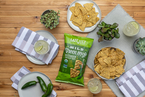 Late July Snacks TORTILLA CHIP MULTI-GRAIN GREEN MOJO