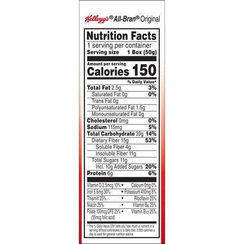 Cereal All Bran 72 Case 1.75 Ounce