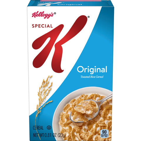Kelloggs Special K Original Toasted Rice Cereal, 0.81 Ounce -- 70 per case