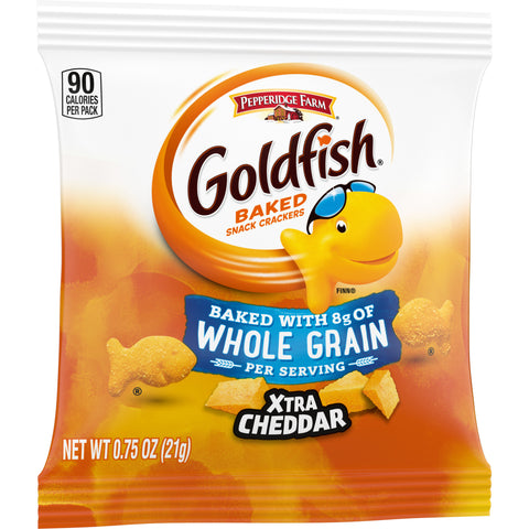 Pepperidge Farm® SNACK CRACKER GOLDFISH® XTRA CHEDDAR BAKED W/ WHOLE GRAIN SINGLE SERVE PACKET