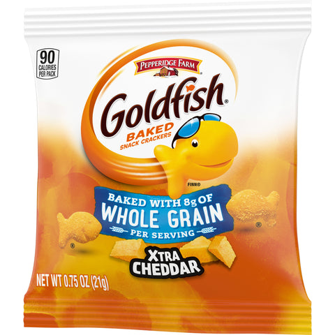 Pepperidge Farm® SNACK CRACKER GOLDFISH® XTRA CHEDDAR BAKED W/ WHOLE GRAIN SINGLE SERVE PACKET
