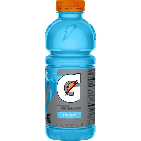 Gatorade DRINK GATORADE COOL BLUE RASPBERRY WIDEMOUTH PLASTIC BOTTLE