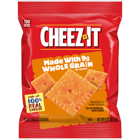 Cheez It Original Whole Grain Cracker, 0.75 Ounce -- 175 per case.