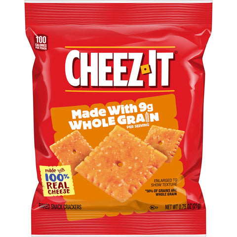 Cheez It Original Whole Grain Cracker, 0.75 Ounce -- 175 per case.