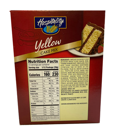 Hospitality CAKE MIX YELLOW ADD WATER