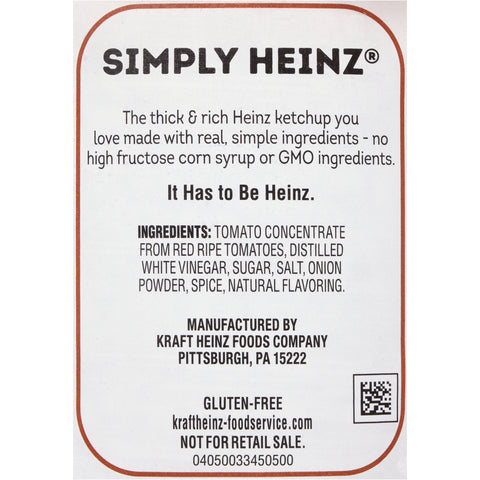 Simply Heinz Table Top Tomato Ketchup, 13 Ounce -- 24 per case