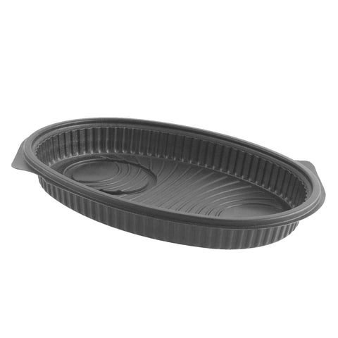 Embraceable™ PLATTER PLASTIC BLACK WITH CUP LOCATOR M1825B 11X8