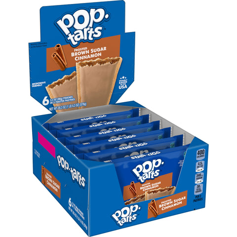 Pop-Tarts Frosted Brown Sugar Cinnamon, 3.3 Ounce - 6 per box -- 12 per case
