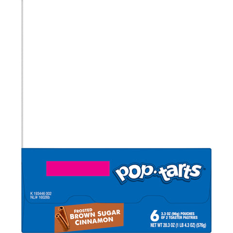 Pop-Tarts Frosted Brown Sugar Cinnamon, 3.3 Ounce - 6 per box -- 12 per case