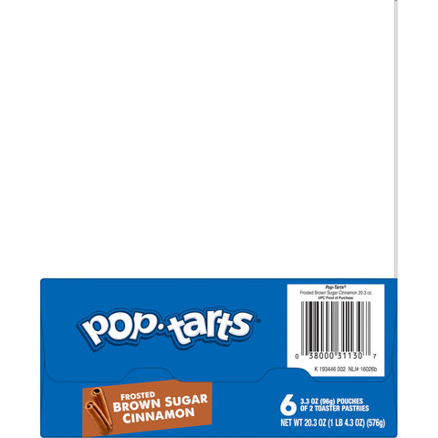 Pop-Tarts Frosted Brown Sugar Cinnamon, 3.3 Ounce - 6 per box -- 12 per case