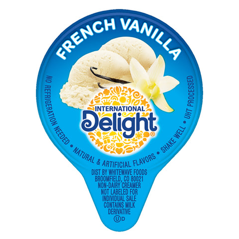 International Delight CREAMER LIQUID NON DAIRY FRENCH VANILLA SINGLE SERVE CUP