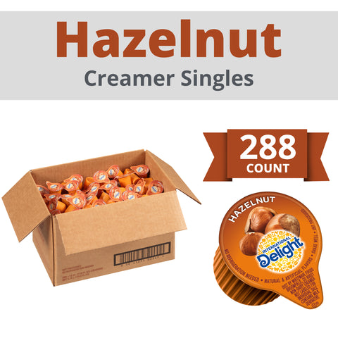 International Delight CREAMER LIQUID NON-DAIRY HAZELNUT SINGLE SERVE CUP ASEPTIC