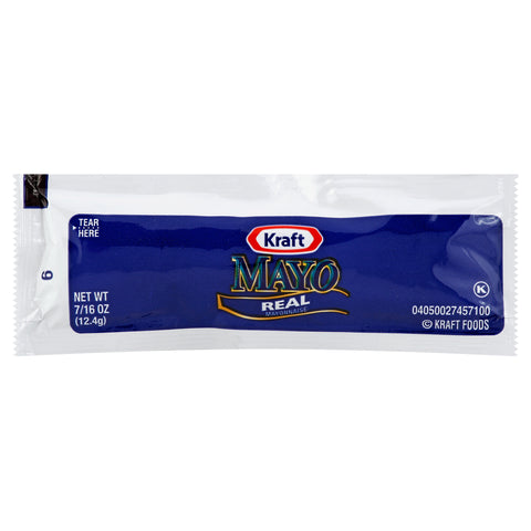 Kraft Real Mayonnaise, 0.44 Ounce -- 200 per case