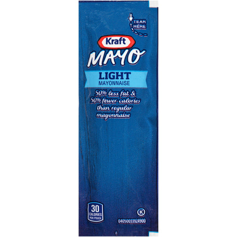 Kraft Mayonnaise Light Squeeze 200 Count 7/16 Ounce