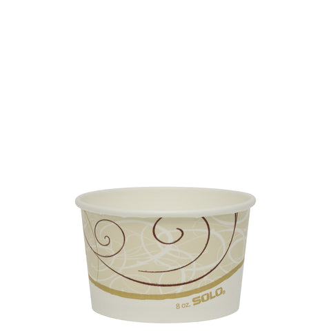 Container Paper Food Double Sided Poly 8 Oz