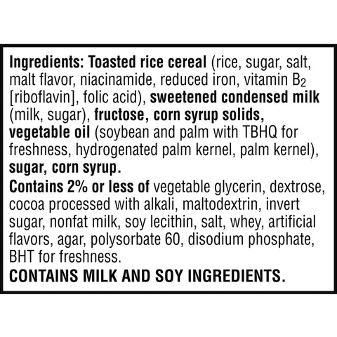 Kellogg's® SNACK BAR RICE KRISPIES TREATS® CARAMEL CHOCOLATEY CHUNK