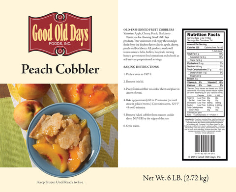 Good Old Days COBBLER PEACH RAW